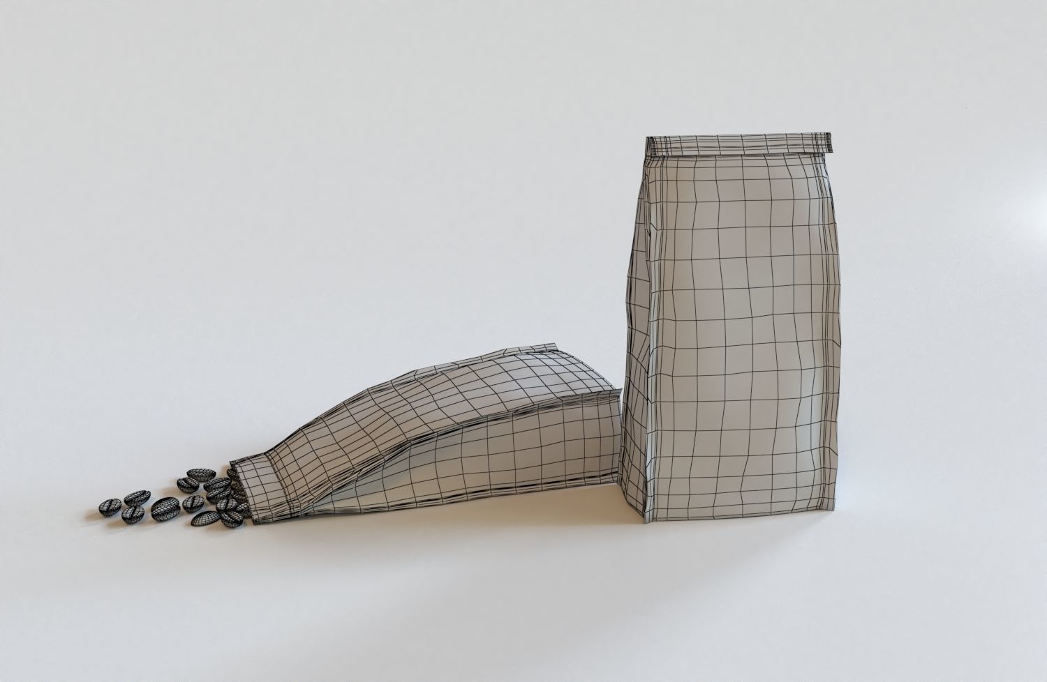 Coffee bag 3D model_3