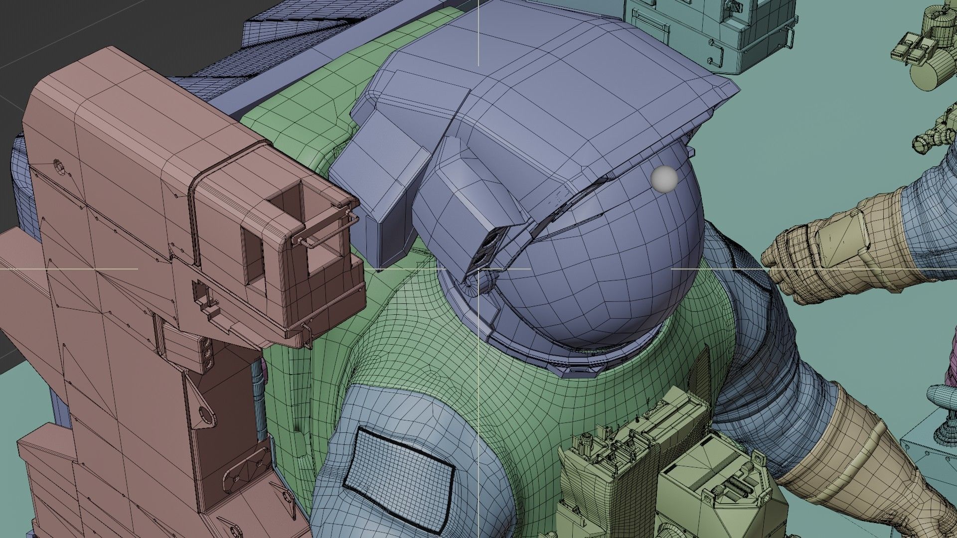 Astronaut EMU MMU Spacesuit 3D model_61