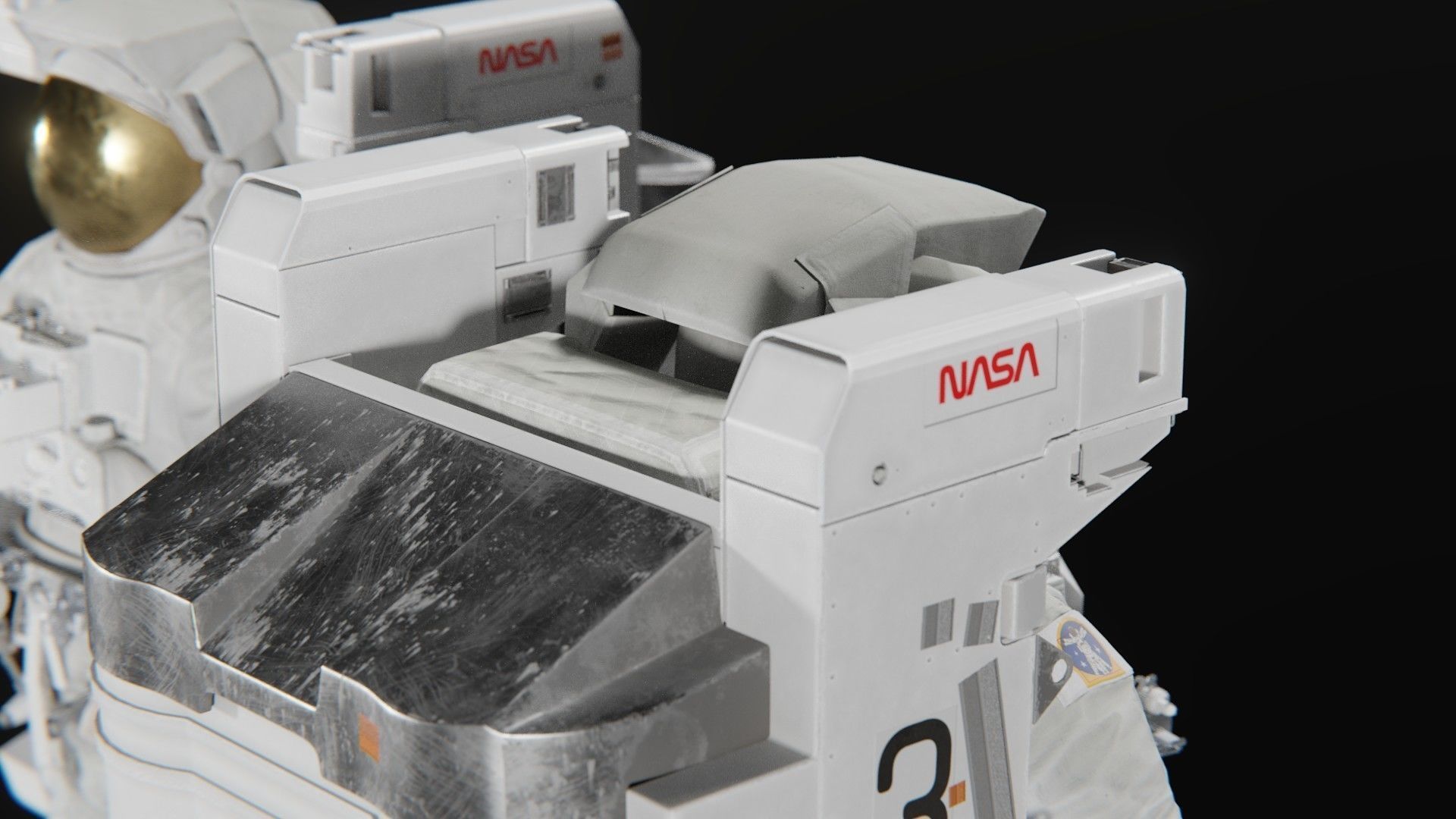 Astronaut EMU MMU Spacesuit 3D model_27