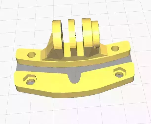 HK ARMY mask GoPro support 3D STL print