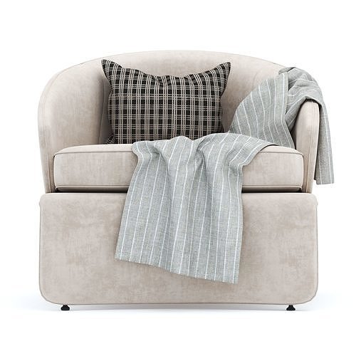 Minotti HALLEY armchair 3D model