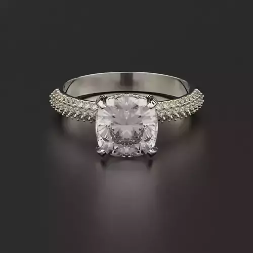 Cushion Engagement Ring