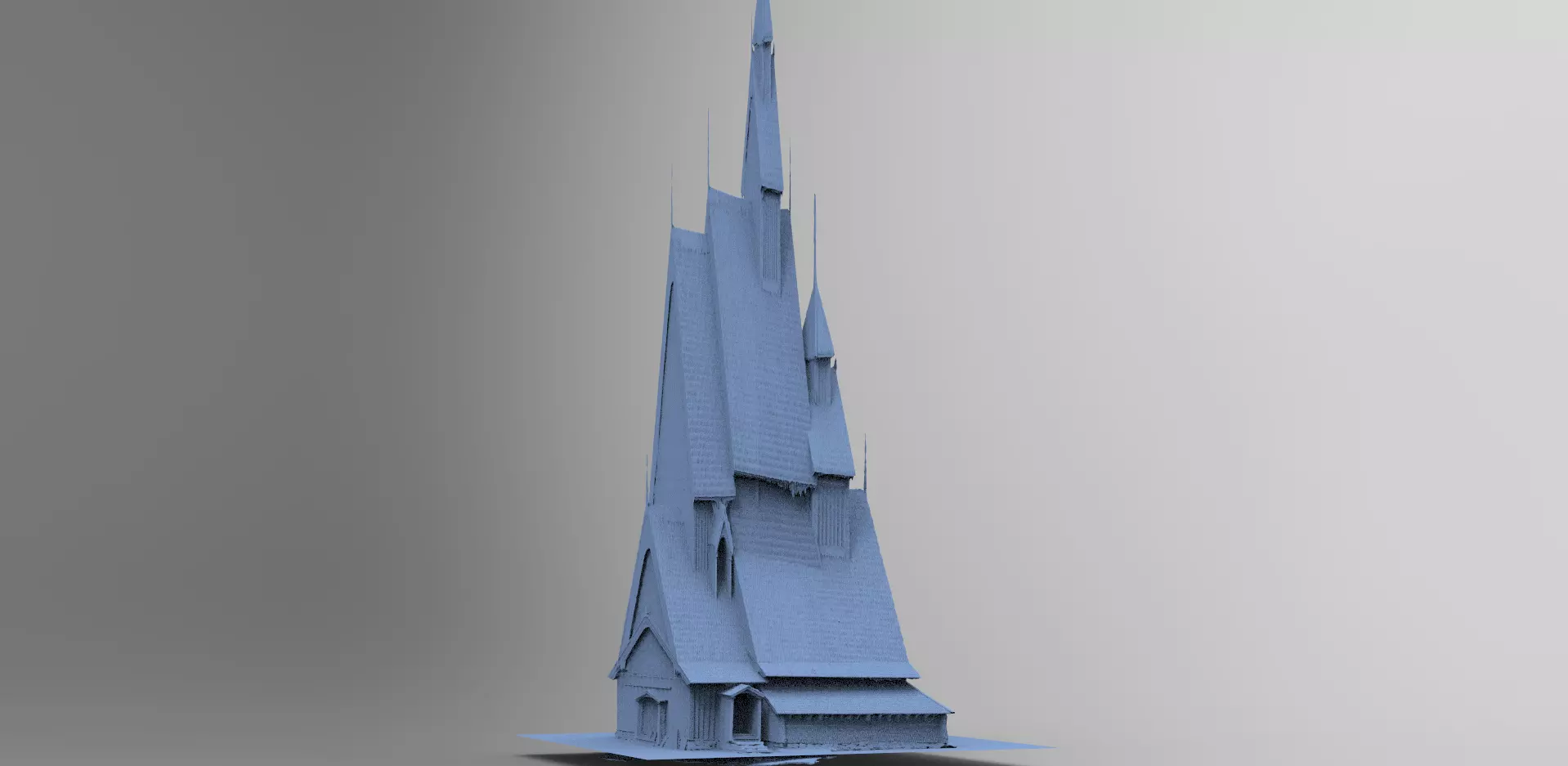 Viking big house 7 3D model_0