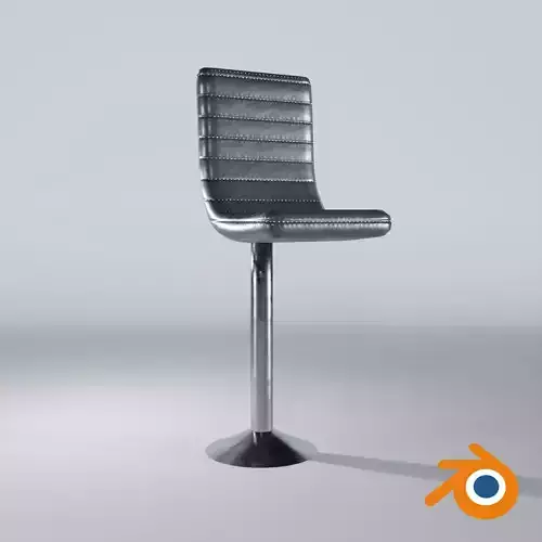 Bar stool with metal base