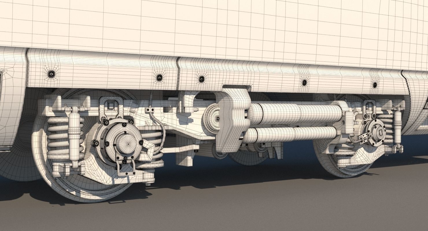 Generic Train 3D model_5