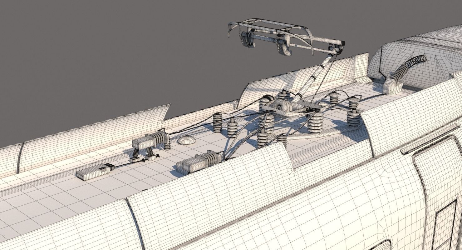 Generic Train 3D model_7