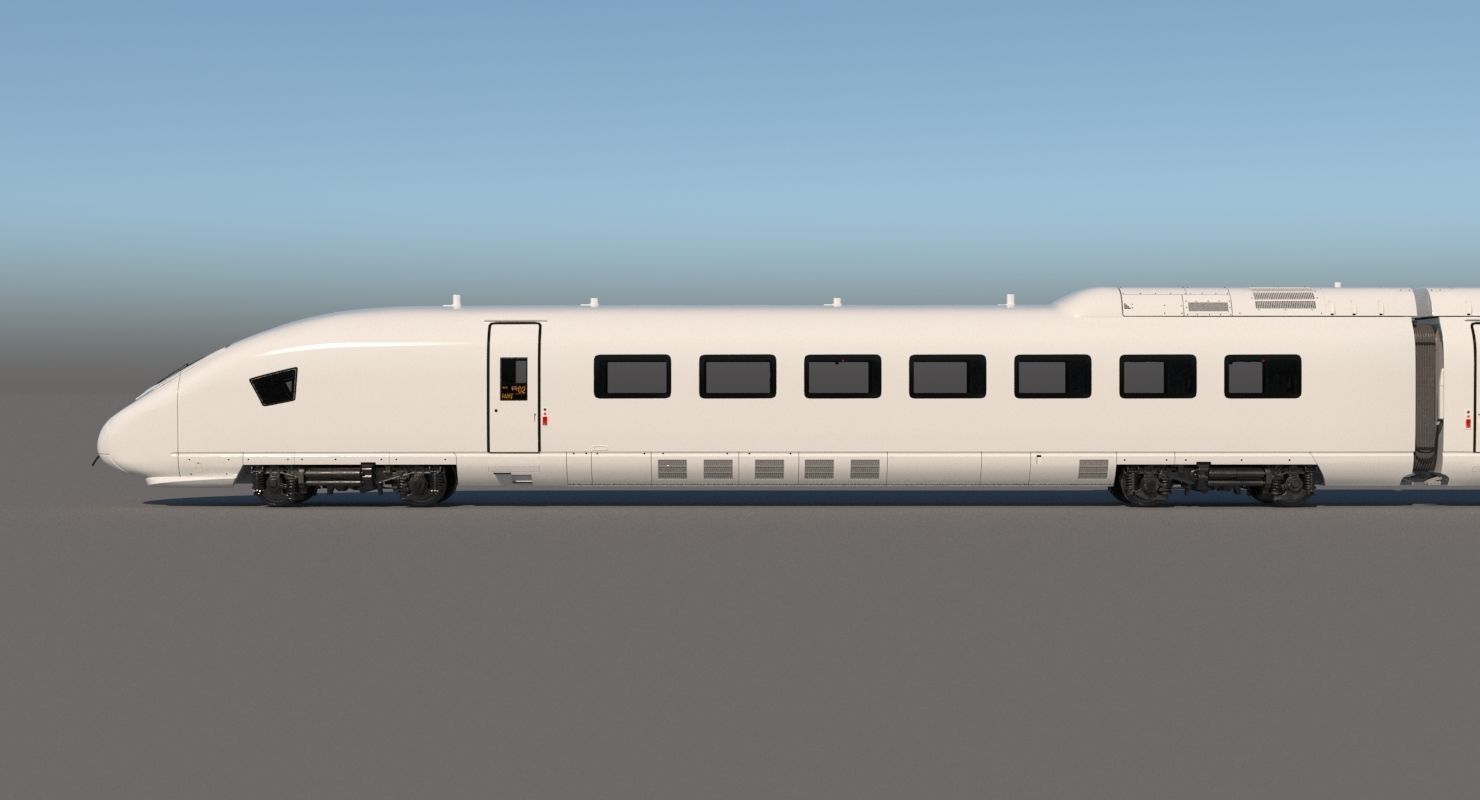 Generic Train 3D model_2