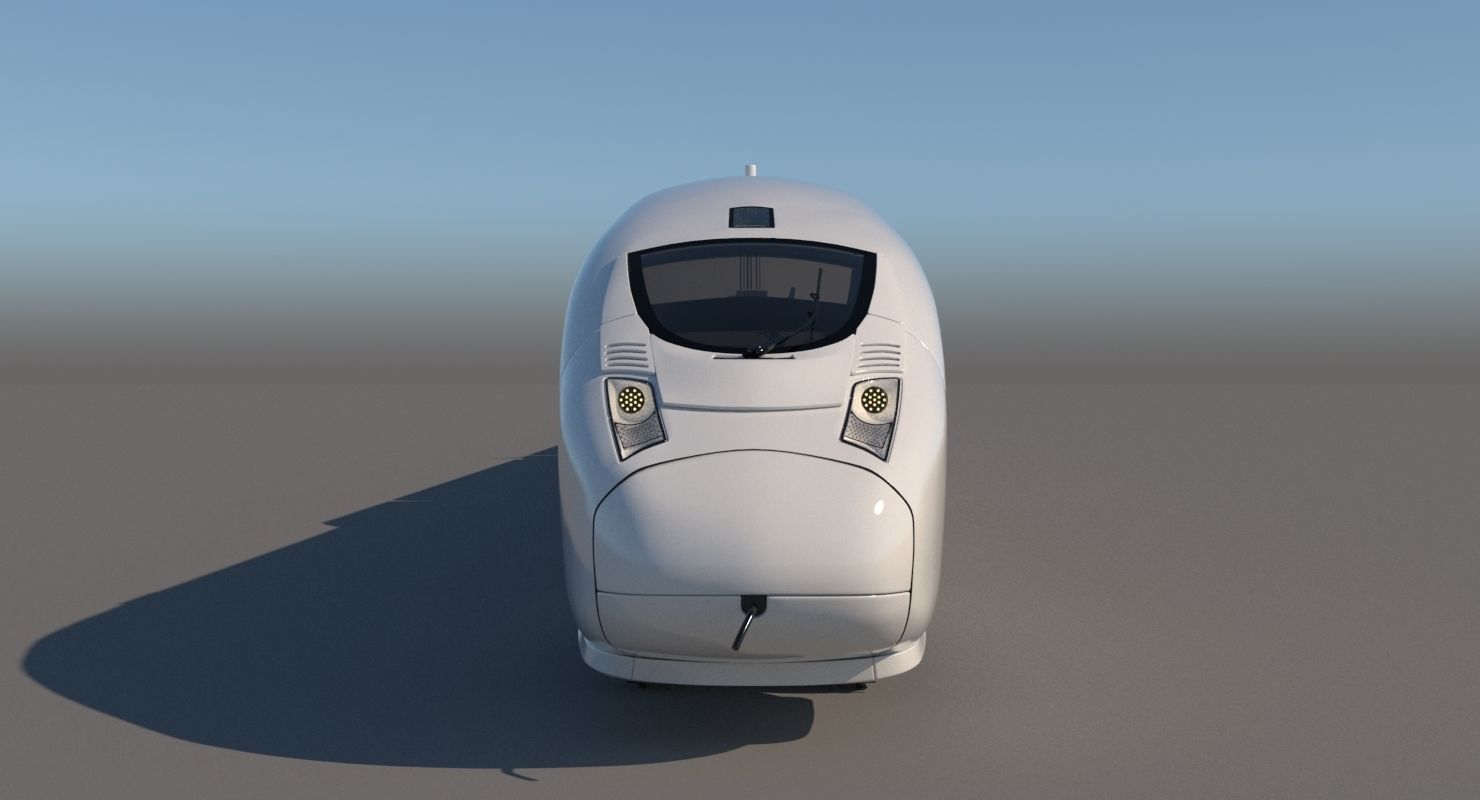 Generic Train 3D model_1