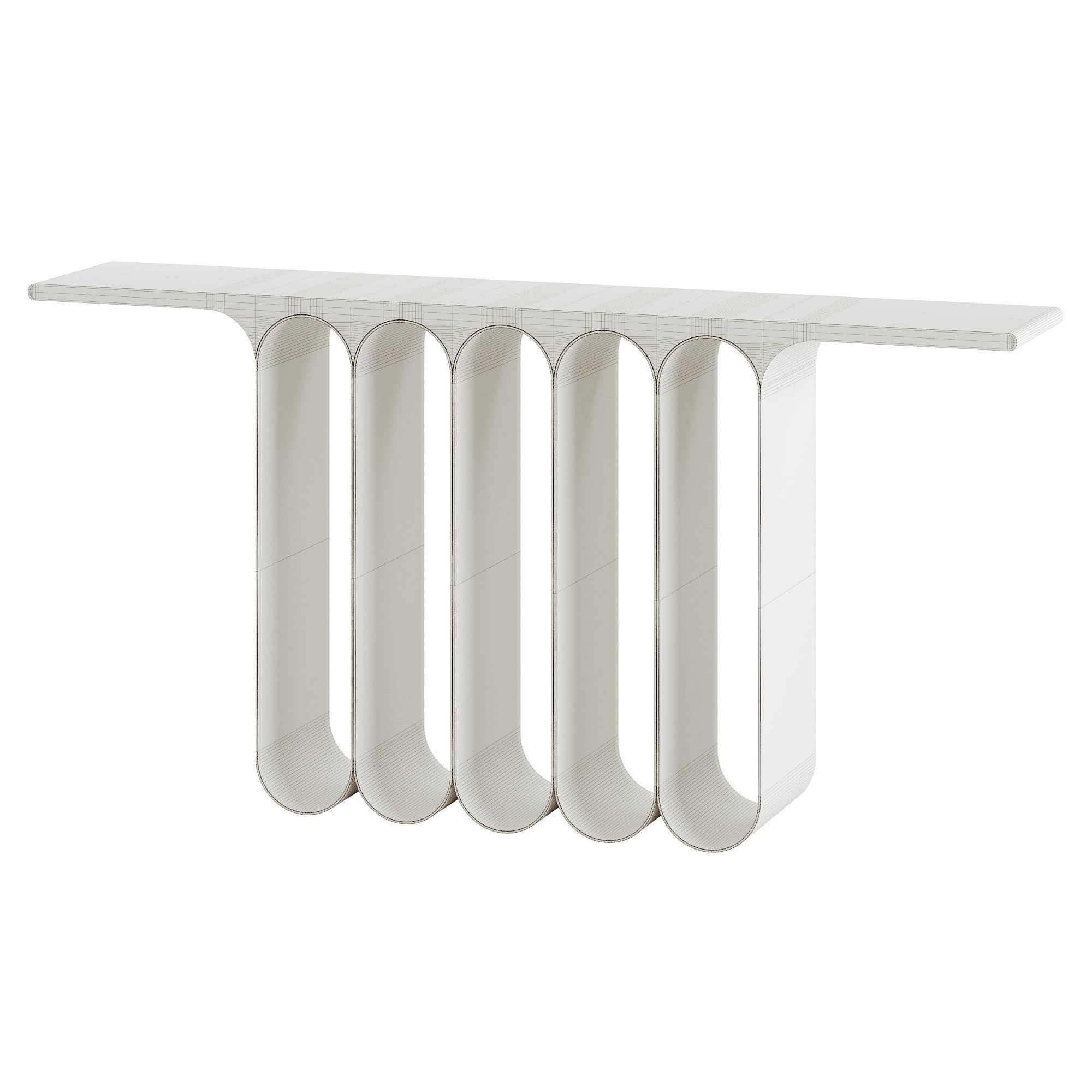 Steel5 Console Table by Herve Langlais 3D model_5