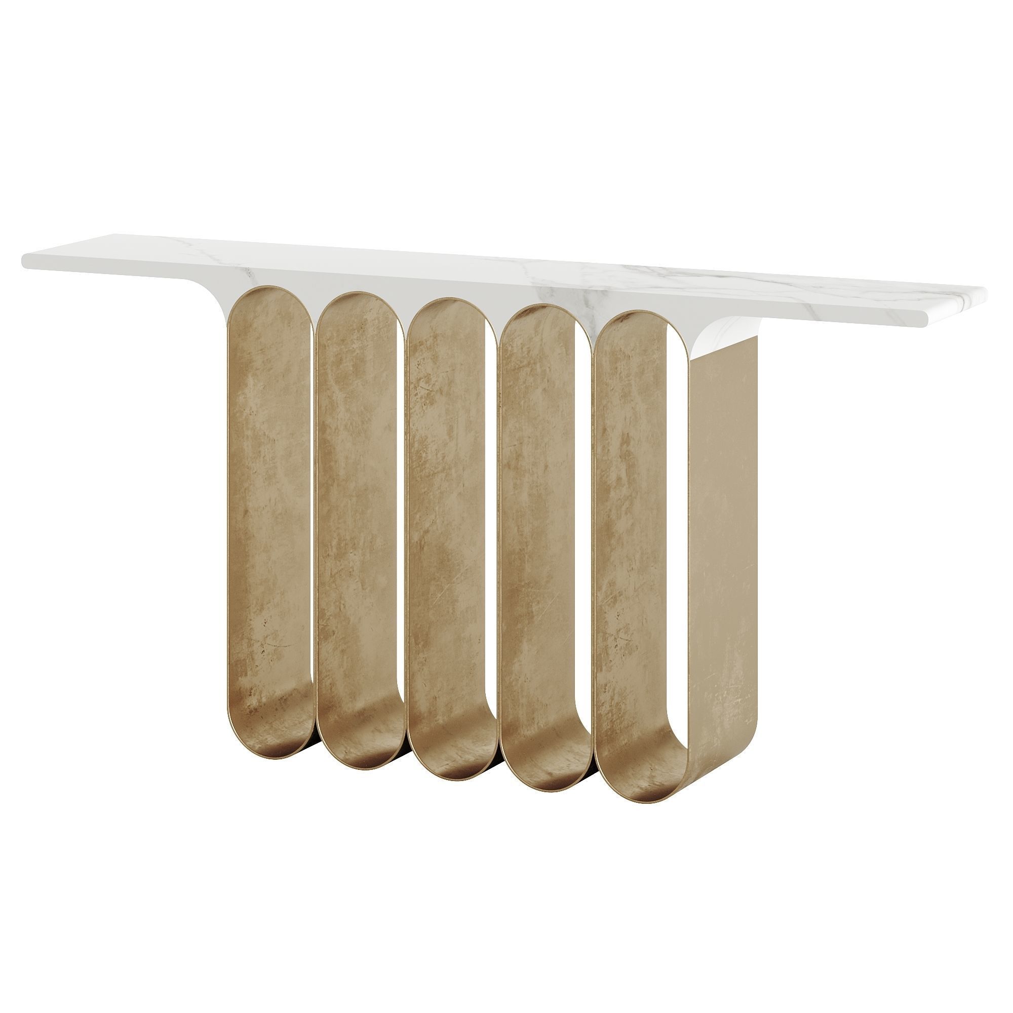 Steel5 Console Table by Herve Langlais 3D model_2