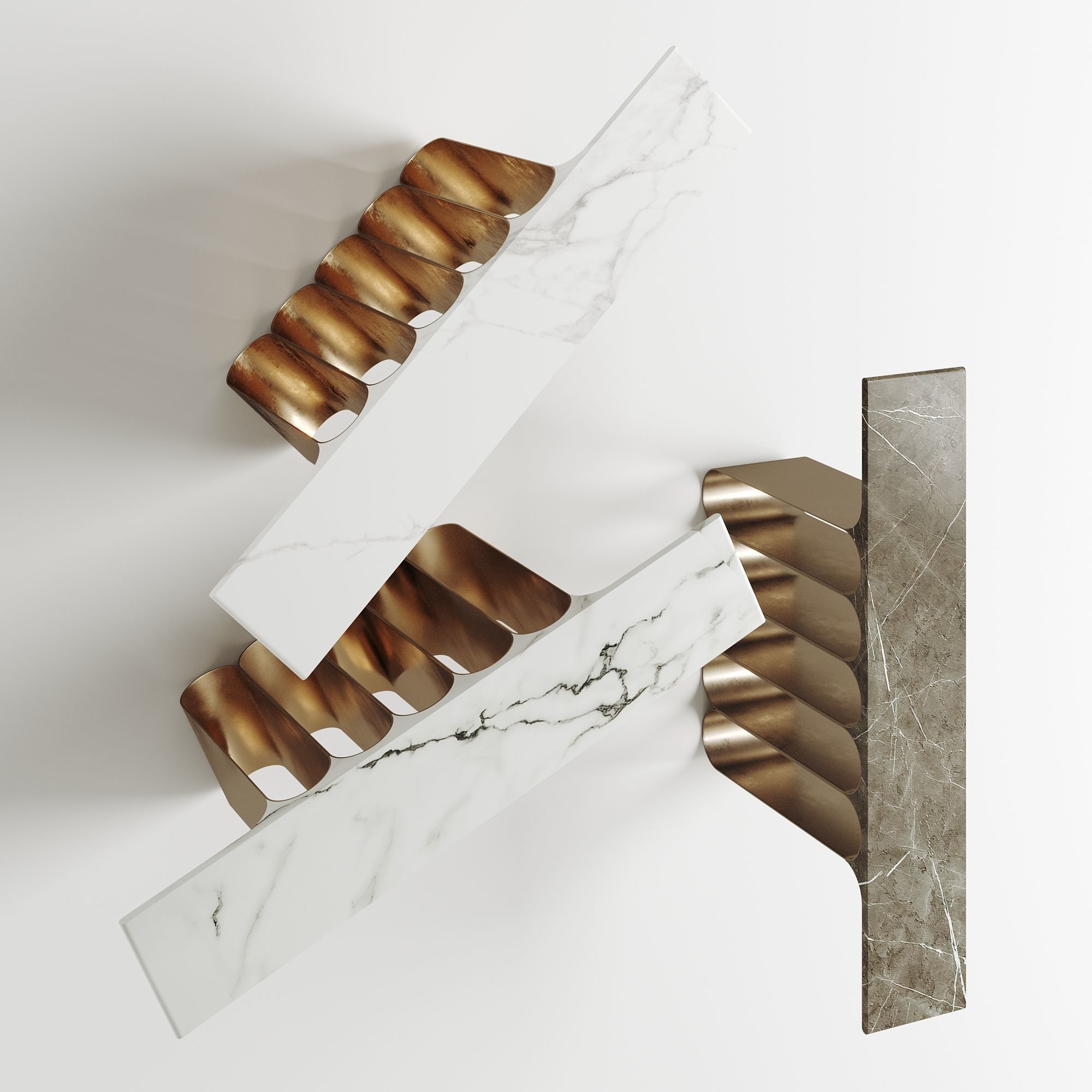 Steel5 Console Table by Herve Langlais 3D model_1