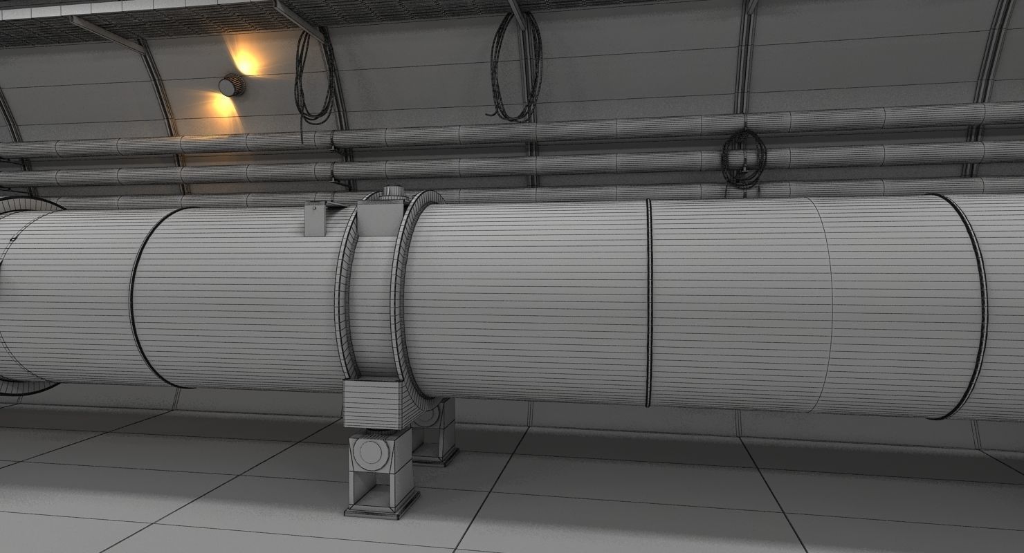 Sci-Fi Corridor 3D model_18