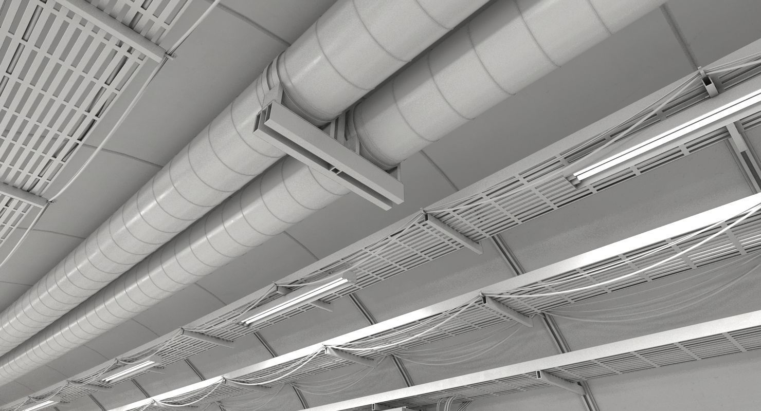 Sci-Fi Corridor 3D model_9