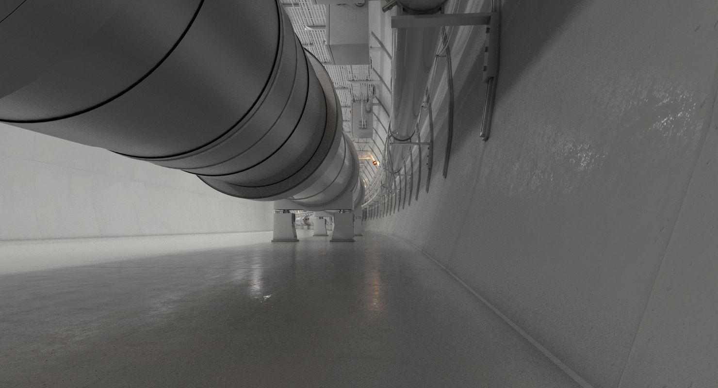 Sci-Fi Corridor 3D model_8