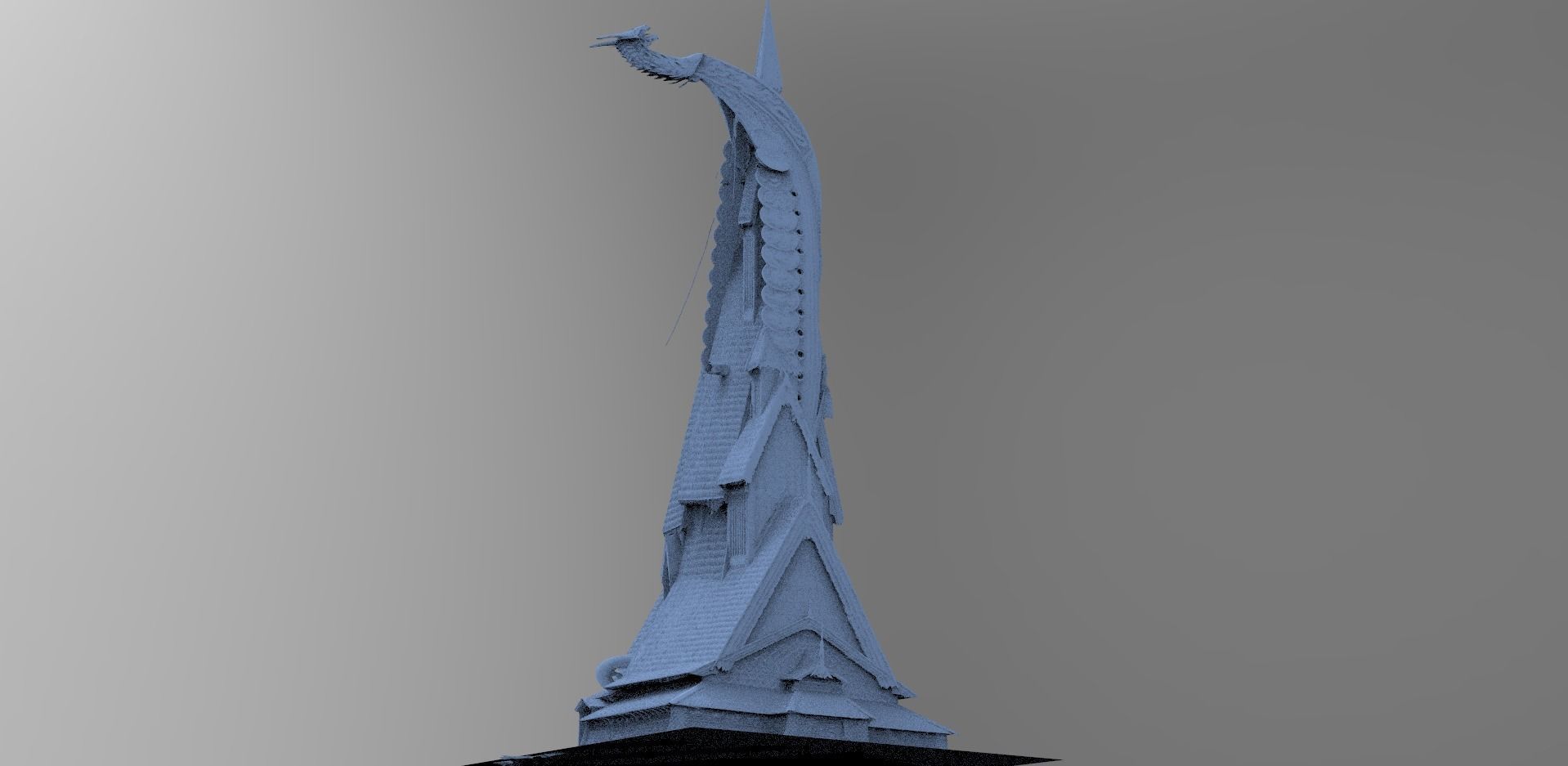 Viking big house 9 3D model_1