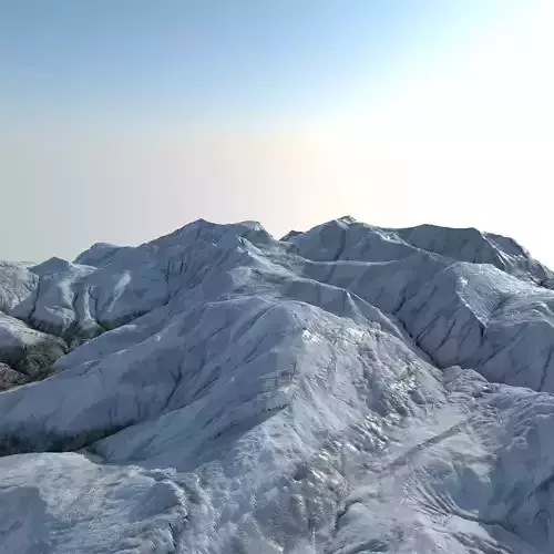 Glacier 1 snowy mountains - snowy mountains 3D model