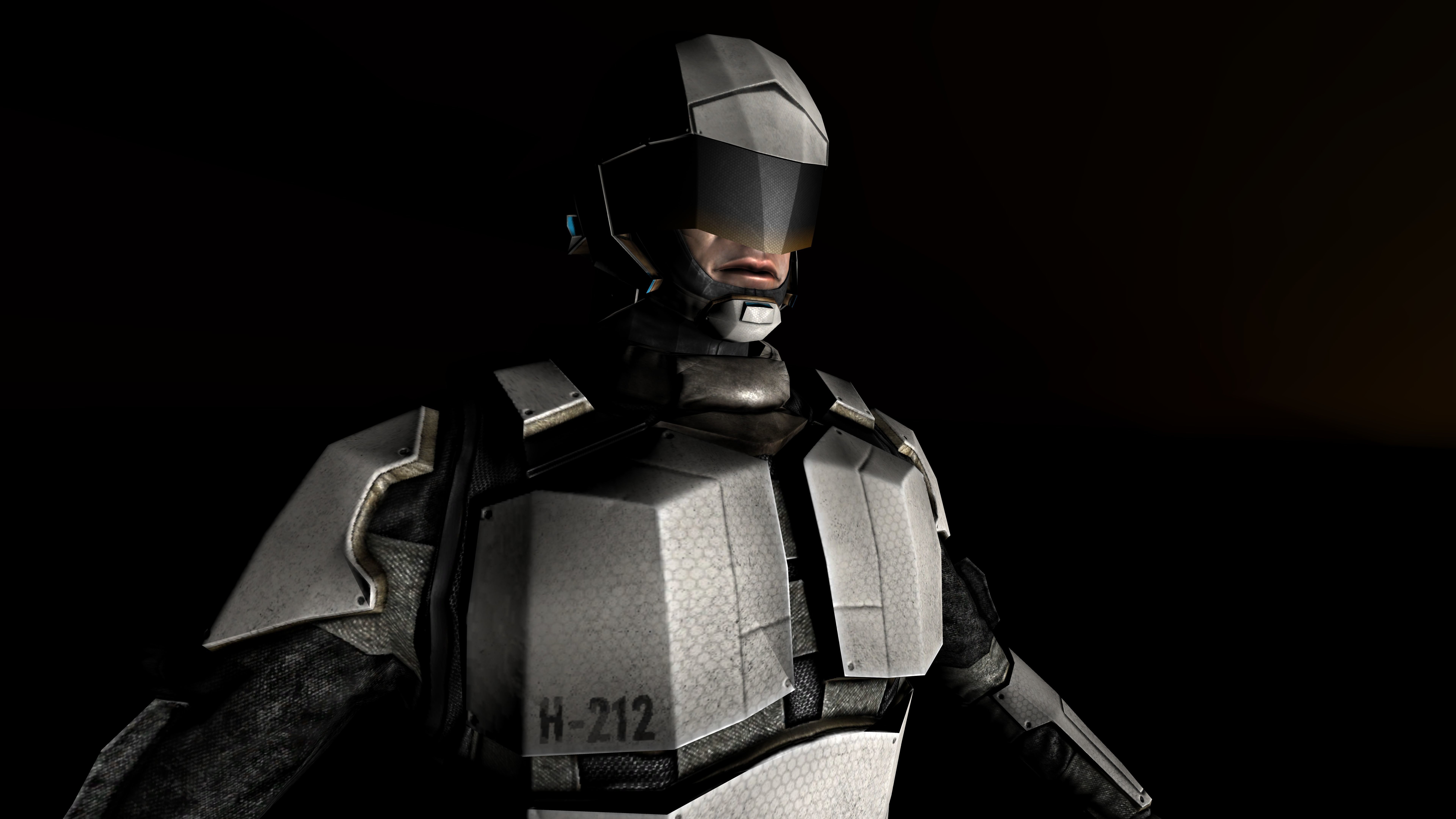 Scifi Hero Robotic 3d Model 3D model_3