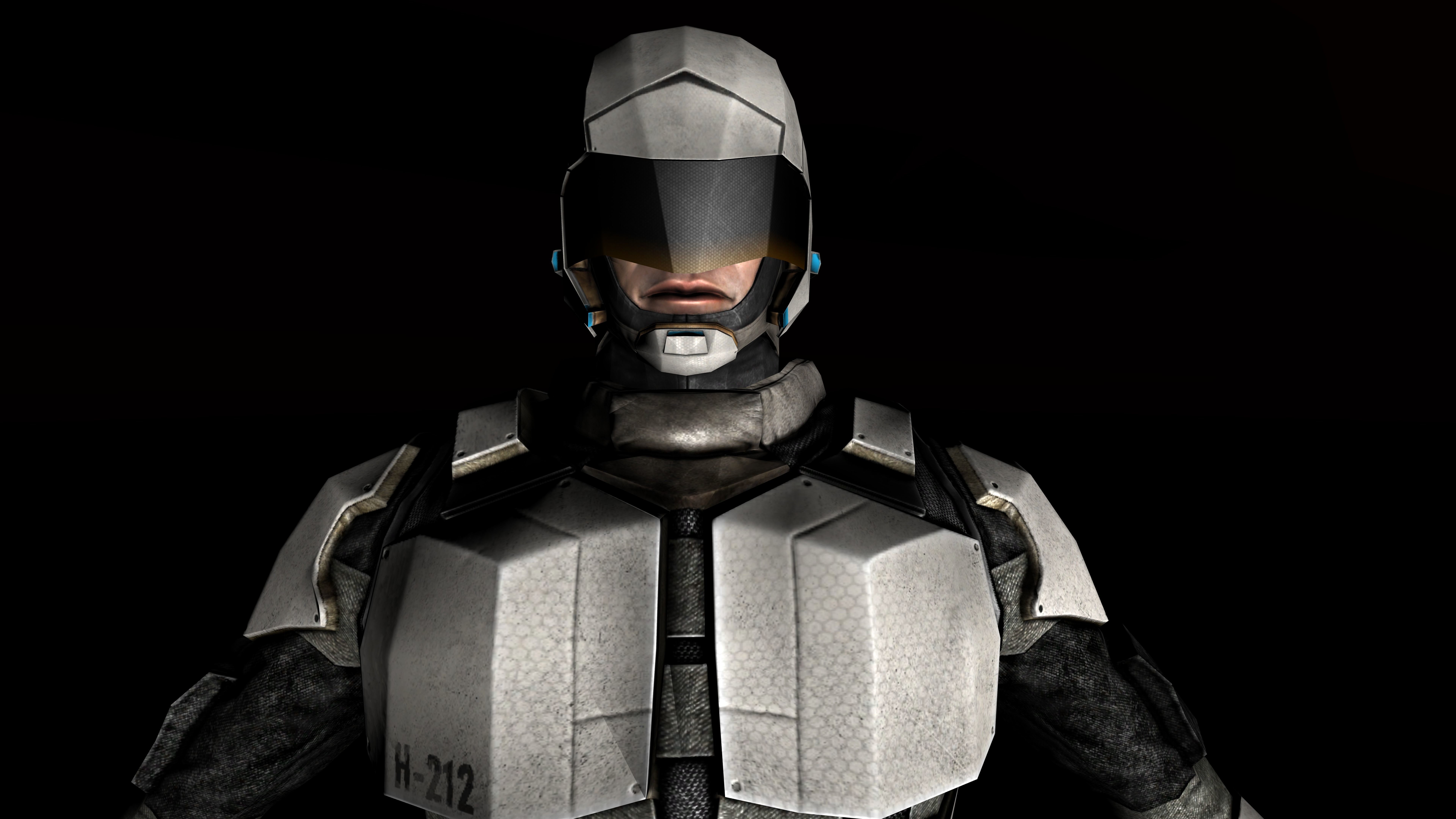 Scifi Hero Robotic 3d Model 3D model_1