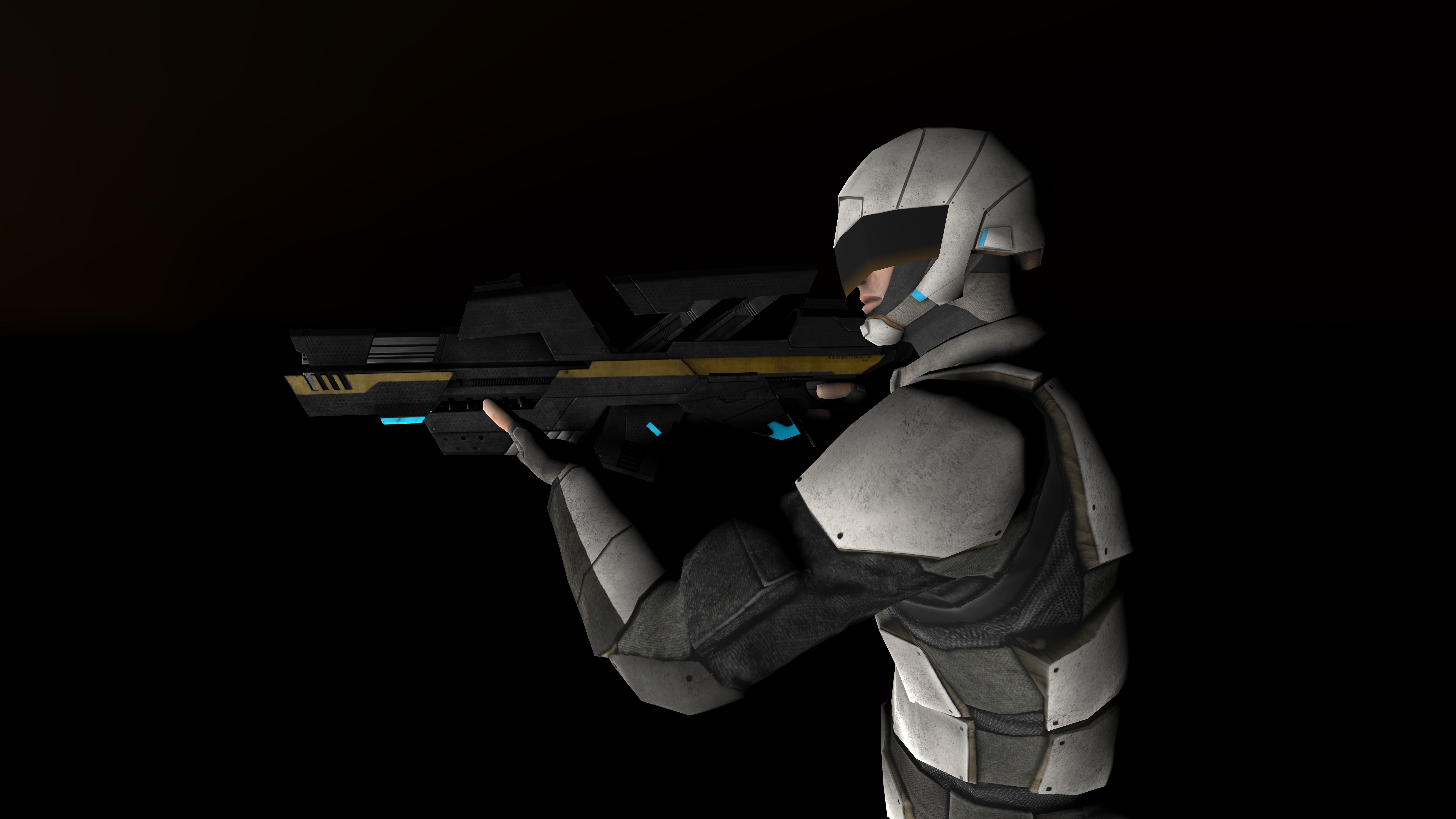 Scifi Hero Robotic 3d Model 3D model_4