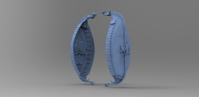 Viking big house Ship design roof  3D model