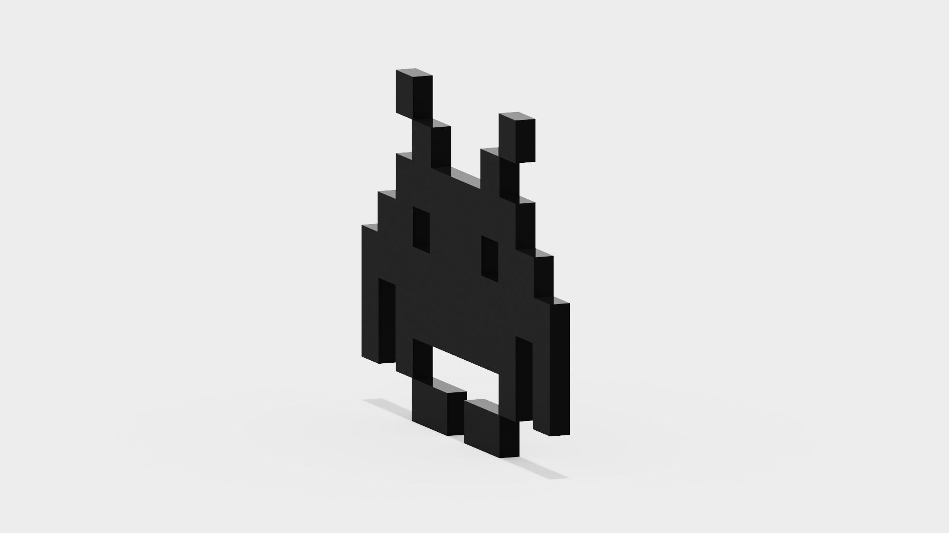 Space Invaders Alien Low-poly 3D model_13