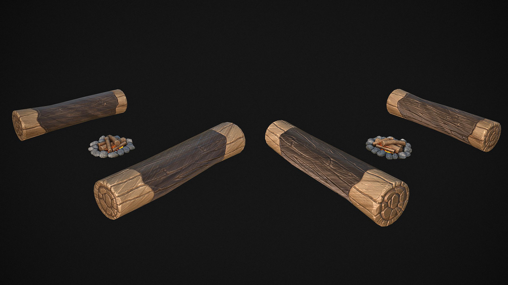 Stylized Wiking Asset Pack Low-poly 3D model_9