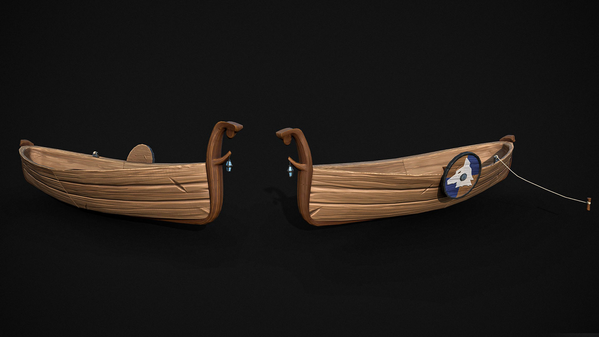 Stylized Wiking Asset Pack Low-poly 3D model_5