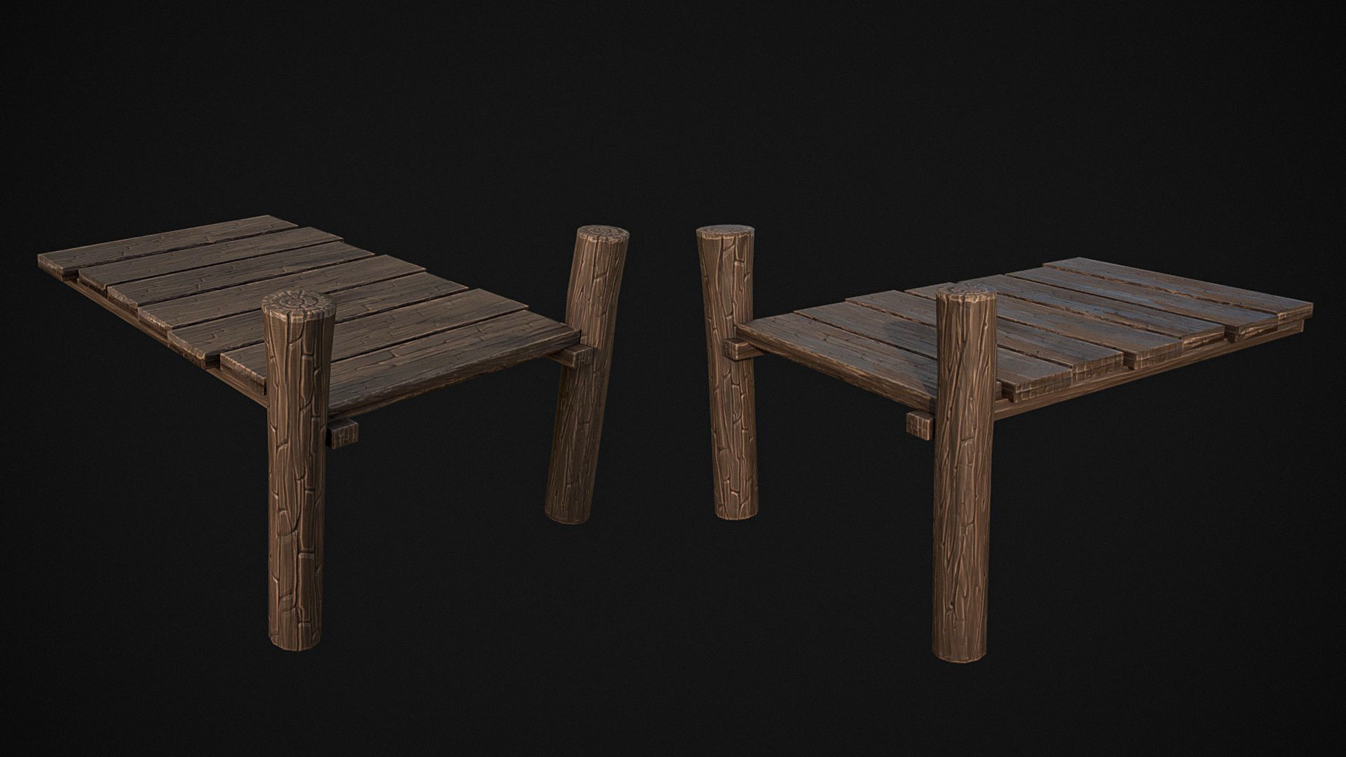 Stylized Wiking Asset Pack Low-poly 3D model_11