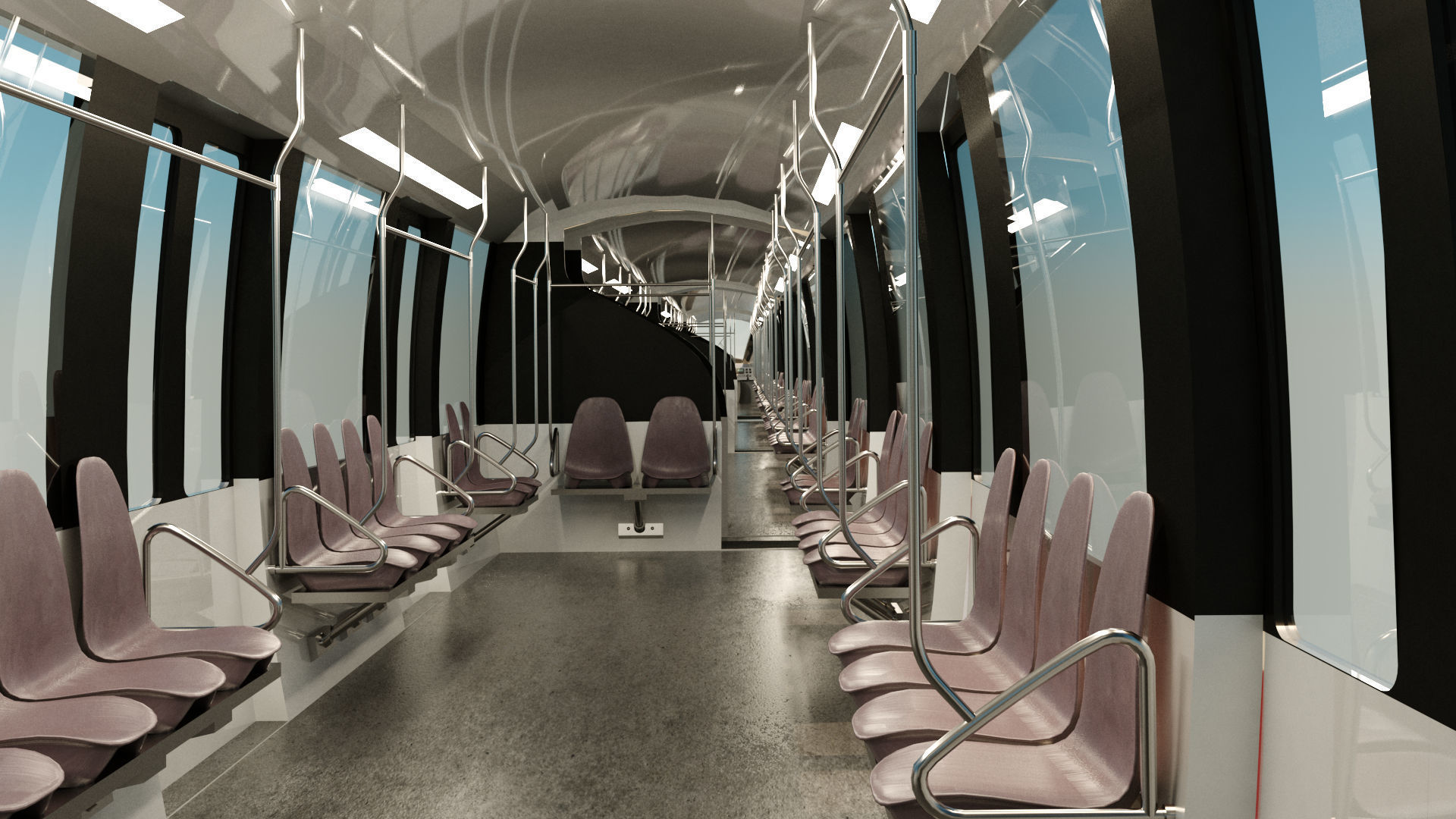 MONORAIL san francisco light rail project 3D model_5