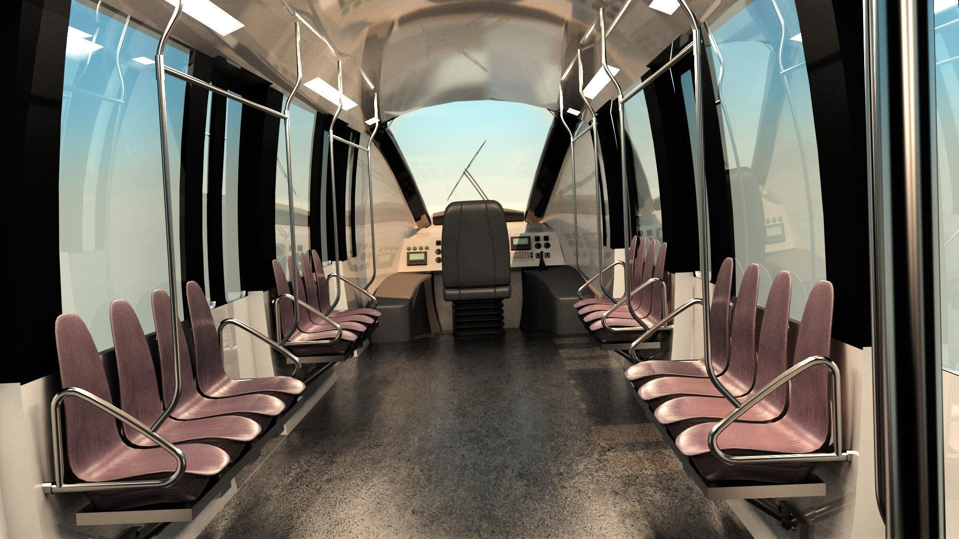 MONORAIL san francisco light rail project 3D model_2