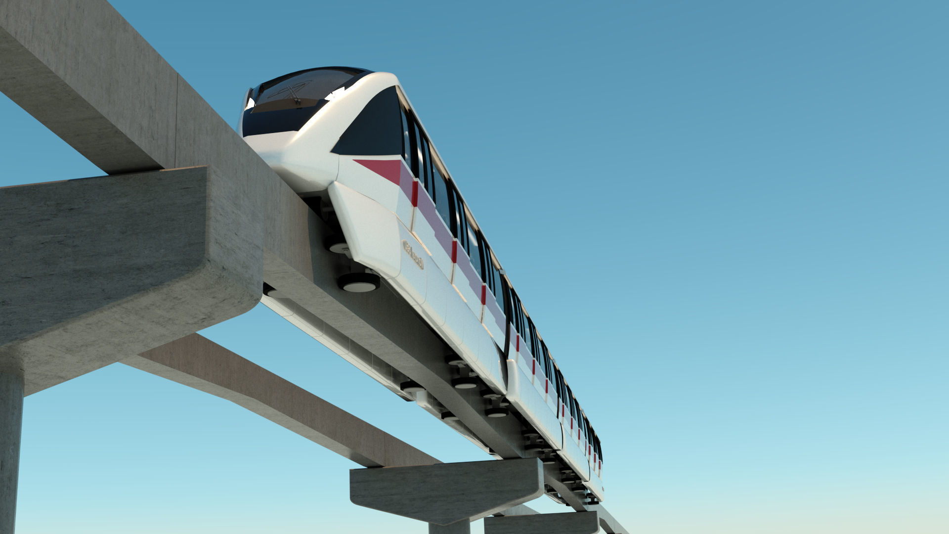MONORAIL san francisco light rail project 3D model_6