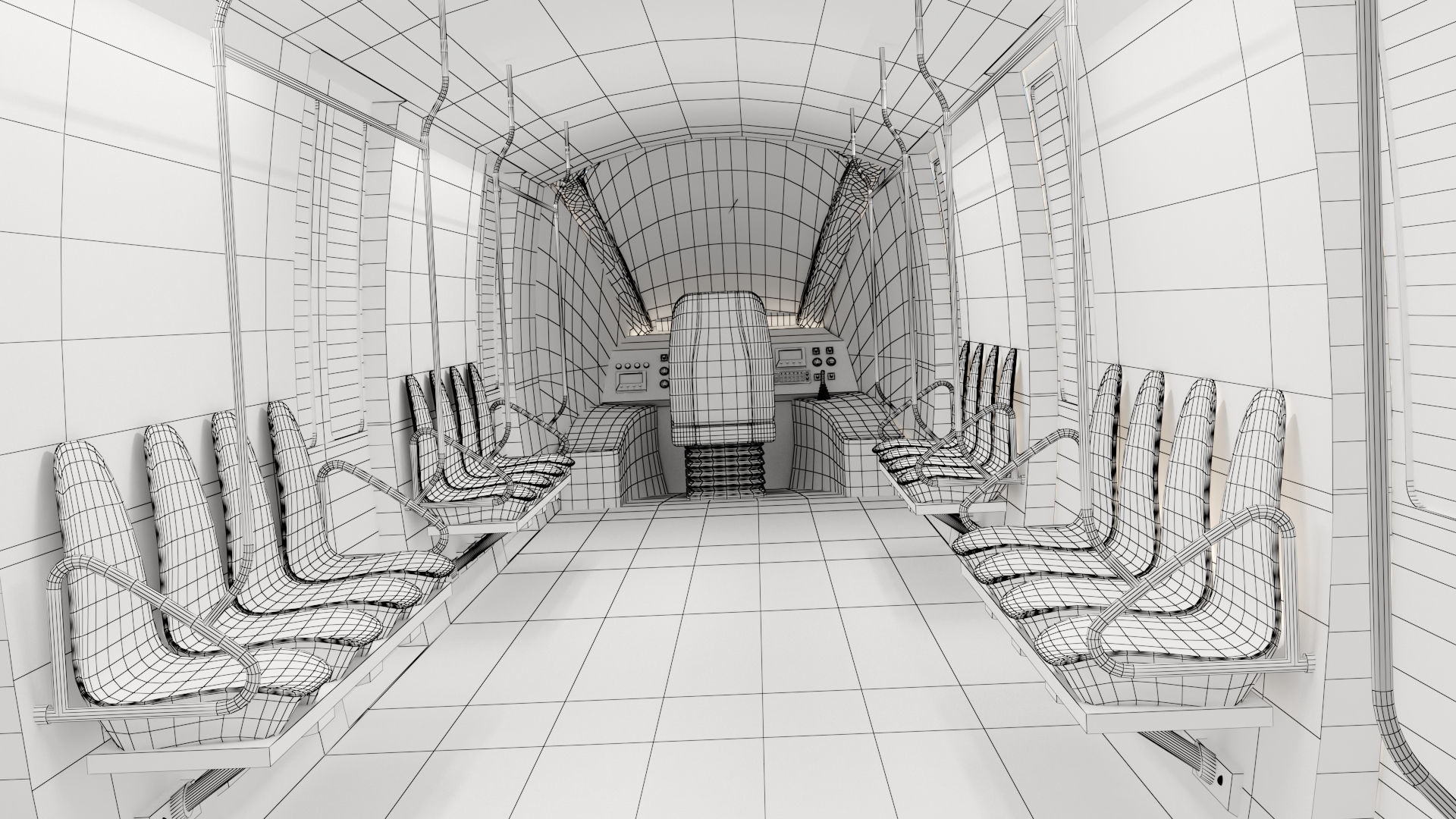 MONORAIL san francisco light rail project 3D model_16