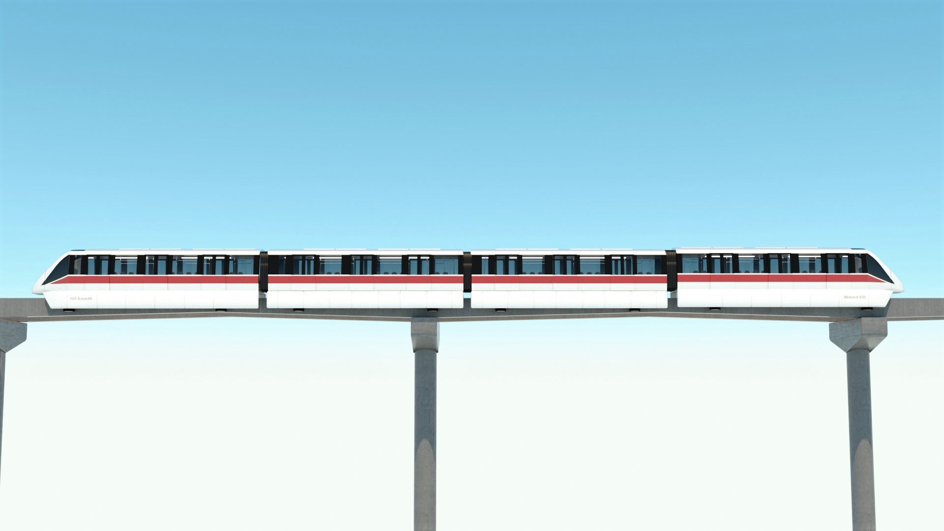 MONORAIL san francisco light rail project 3D model_13