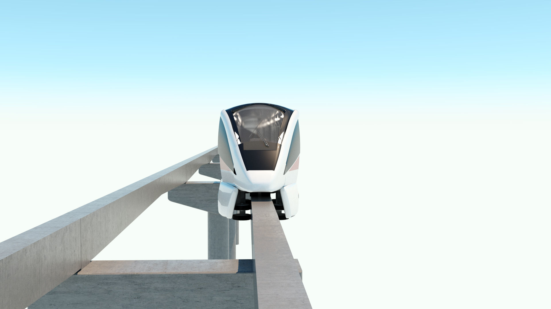 MONORAIL san francisco light rail project 3D model_14