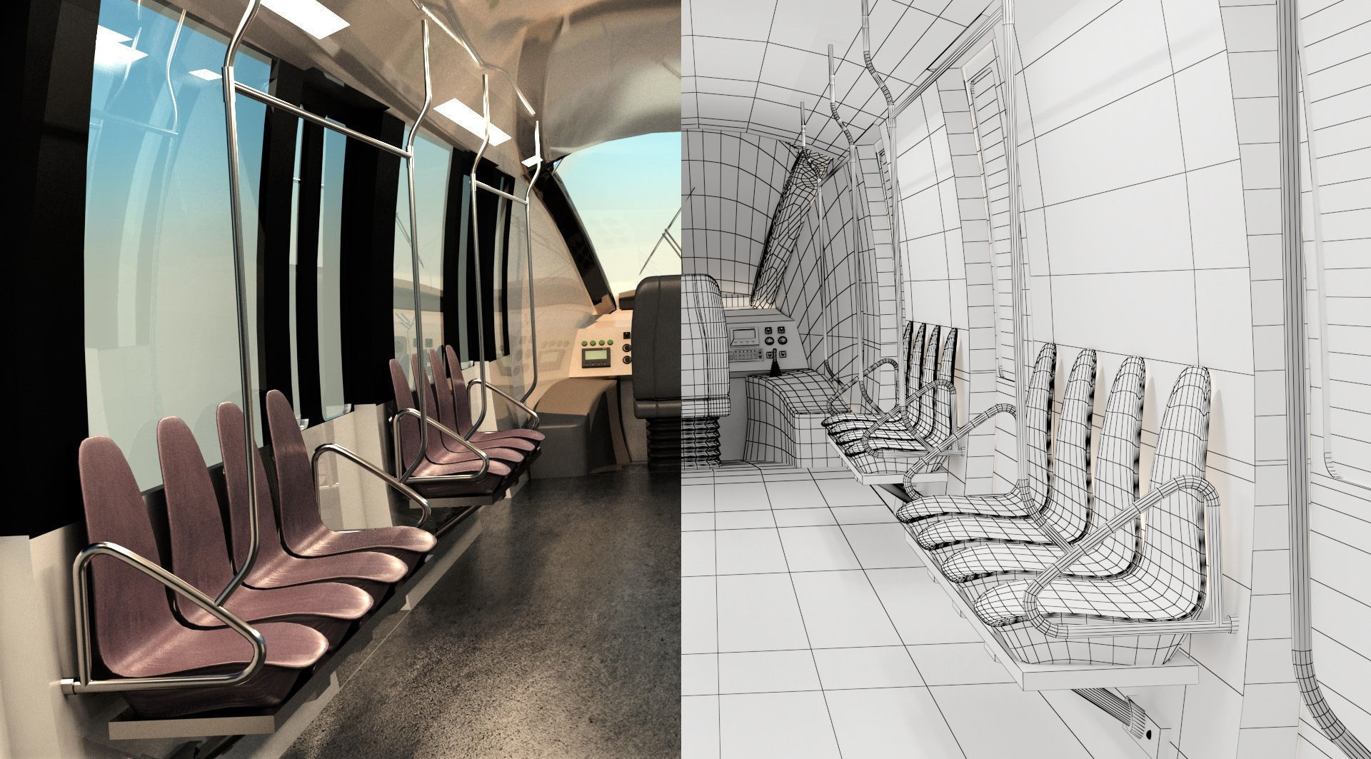 MONORAIL san francisco light rail project 3D model_8