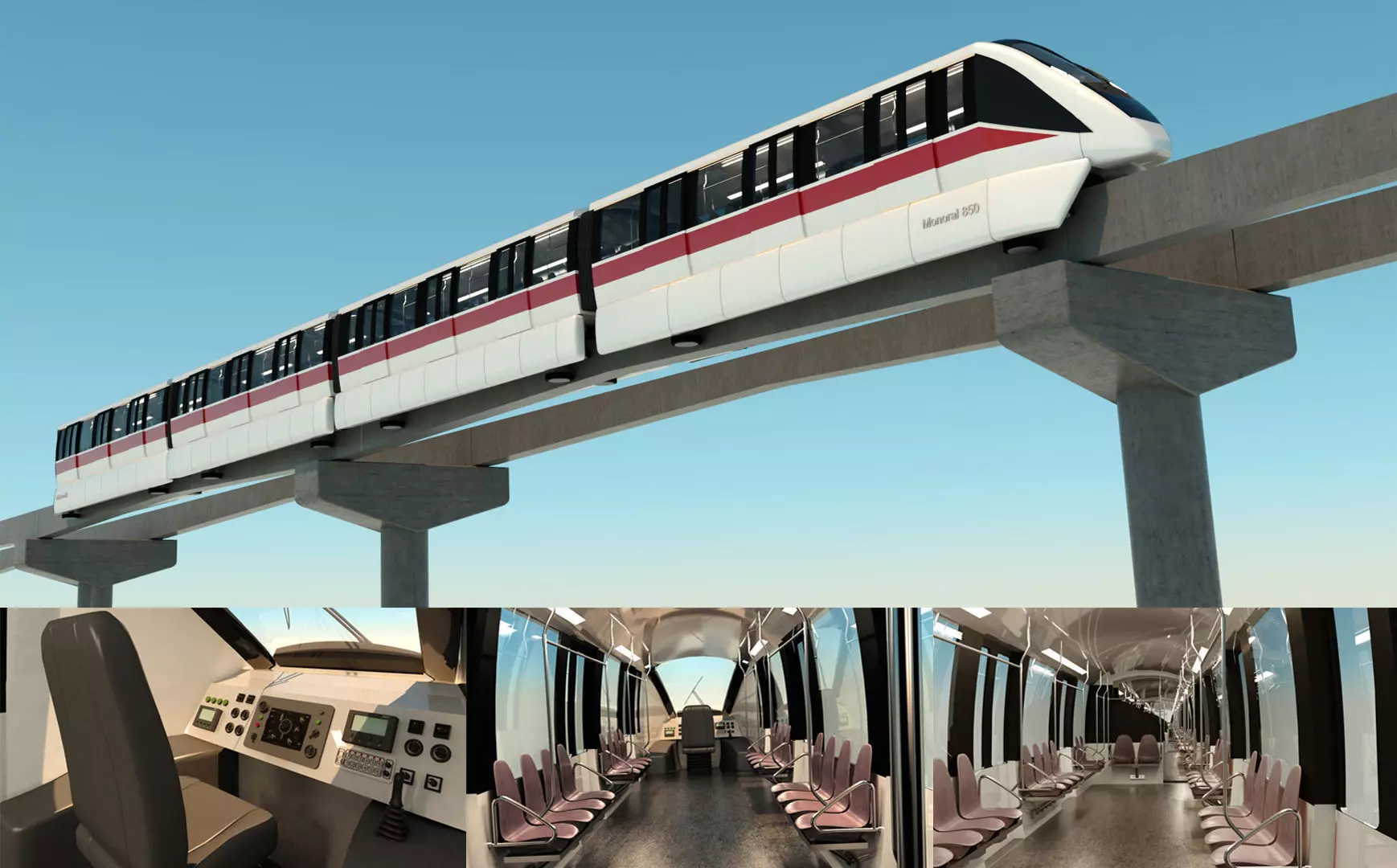 MONORAIL san francisco light rail project 3D model_0