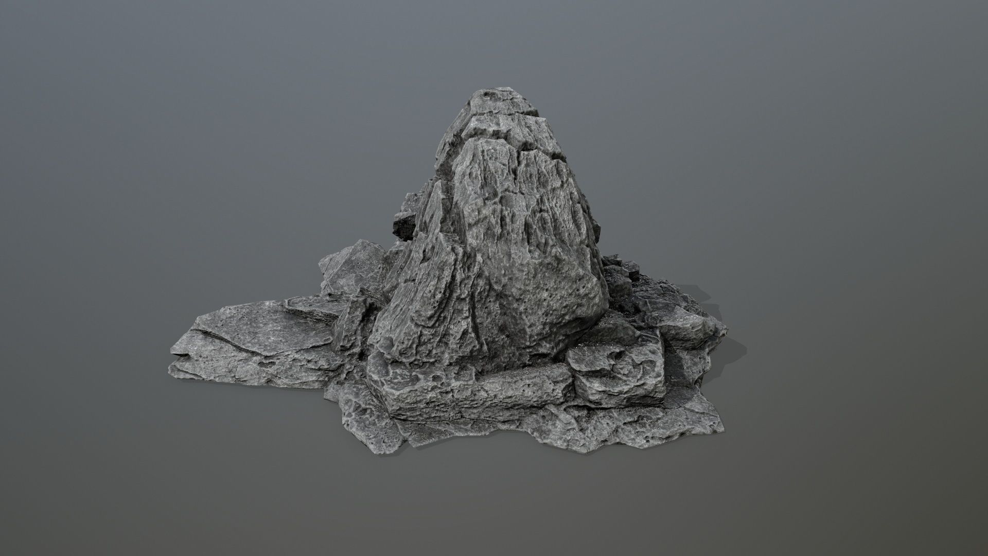 rocks rock Low-poly 3D model_14