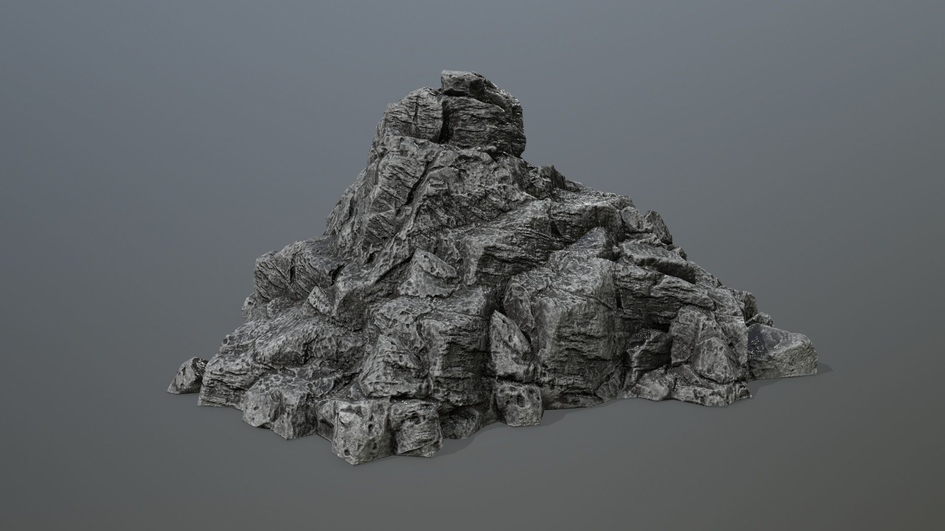 rocks rock Low-poly 3D model_4