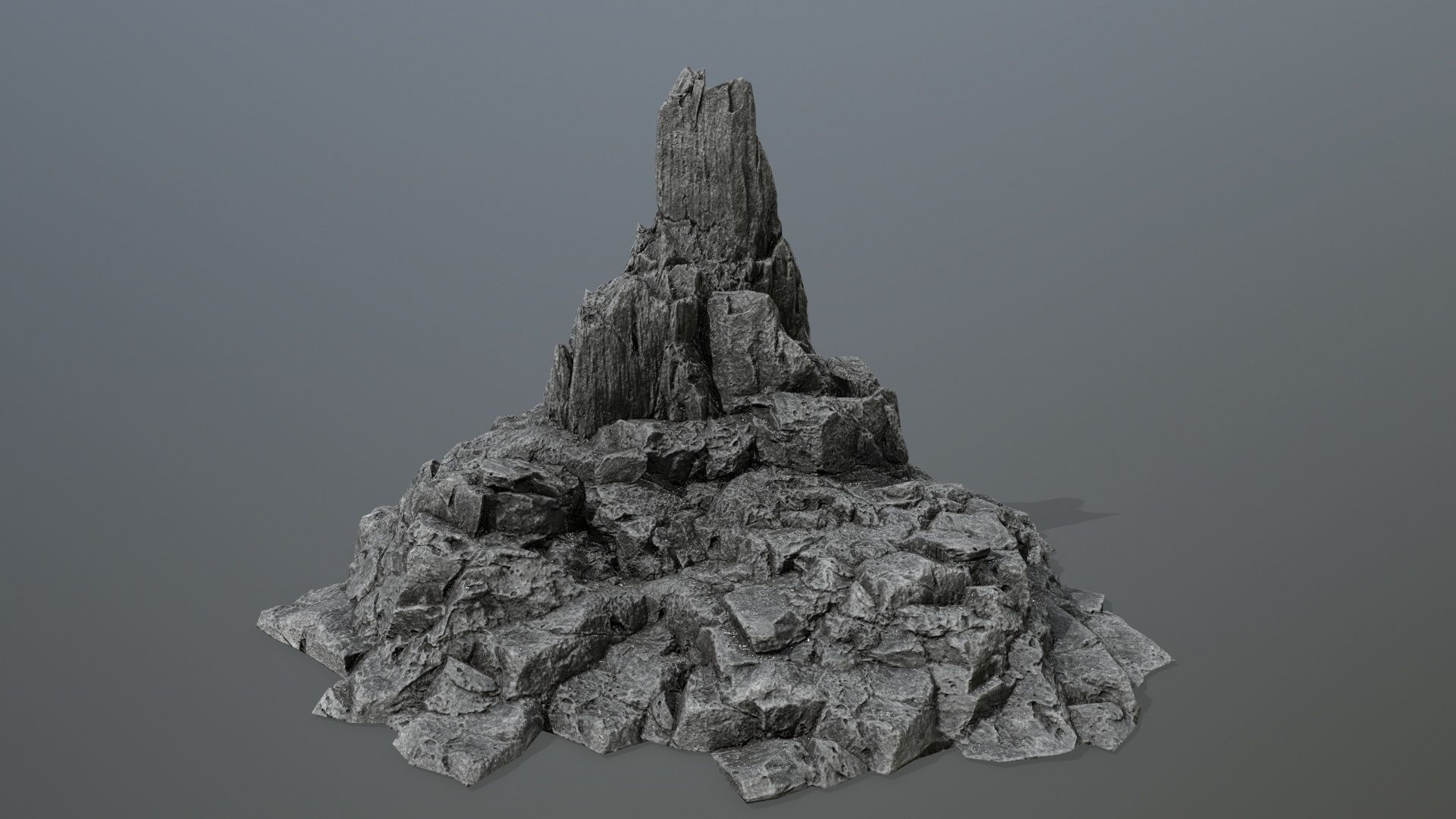 rocks rock Low-poly 3D model_8
