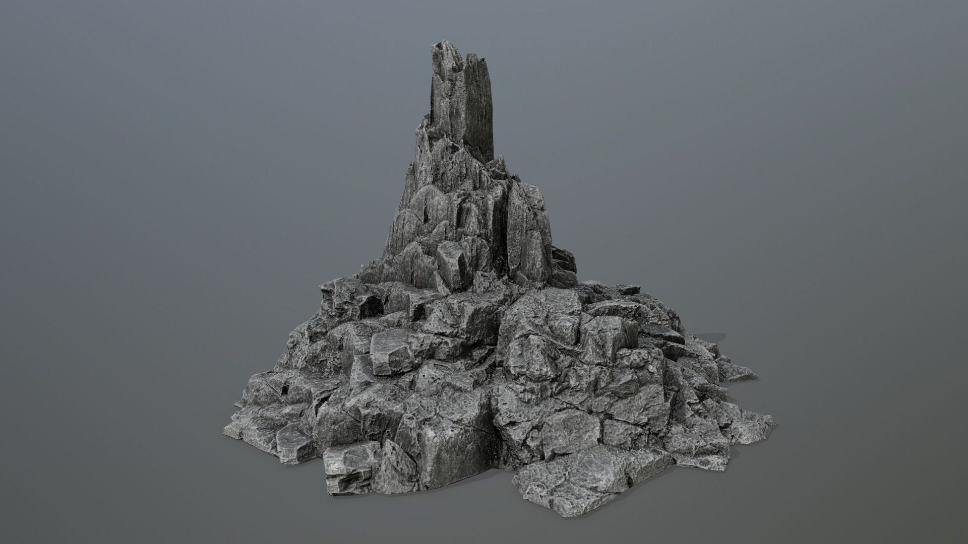 rocks rock Low-poly 3D model_7