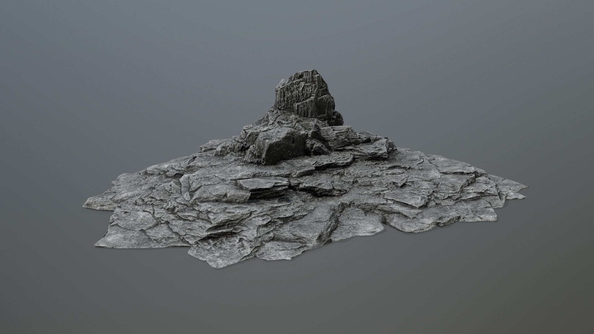 rocks rock Low-poly 3D model_10