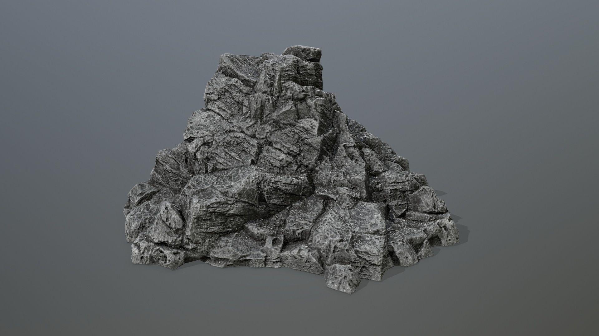 rocks rock Low-poly 3D model_5