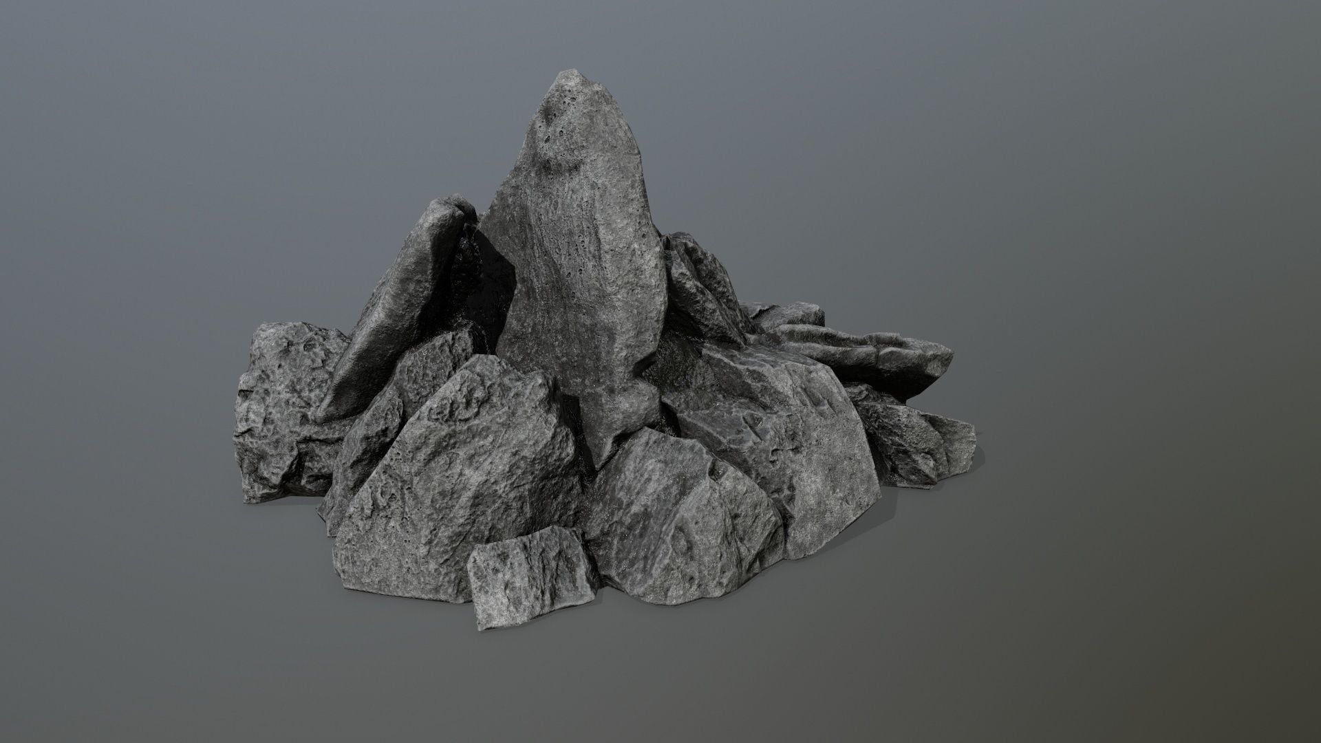 rocks rock Low-poly 3D model_24