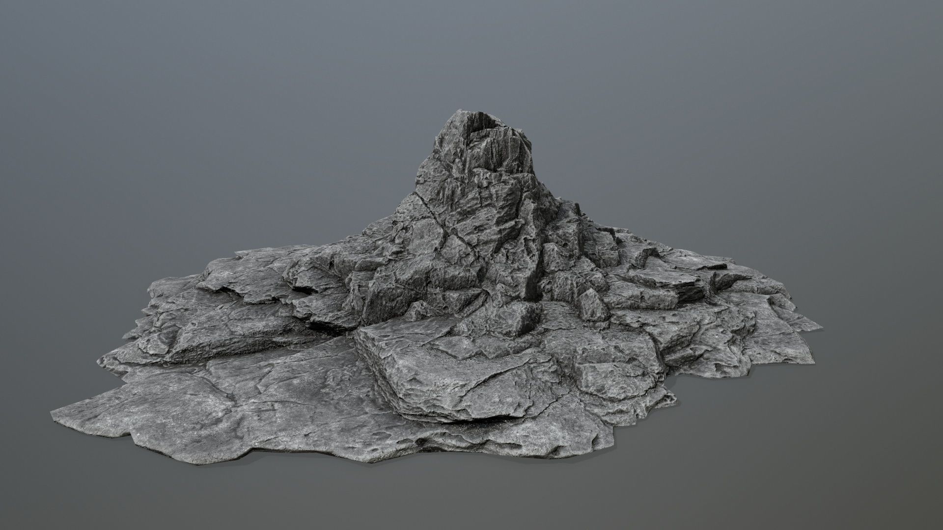 rocks rock Low-poly 3D model_12