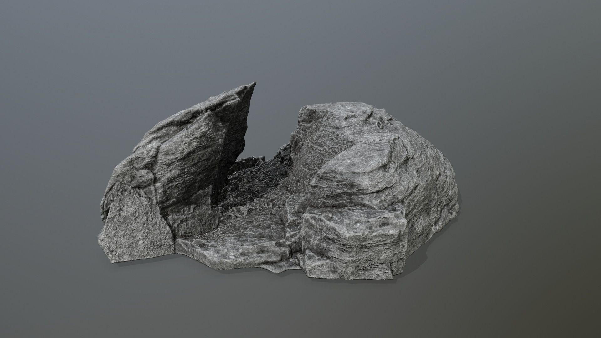 rocks rock Low-poly 3D model_26