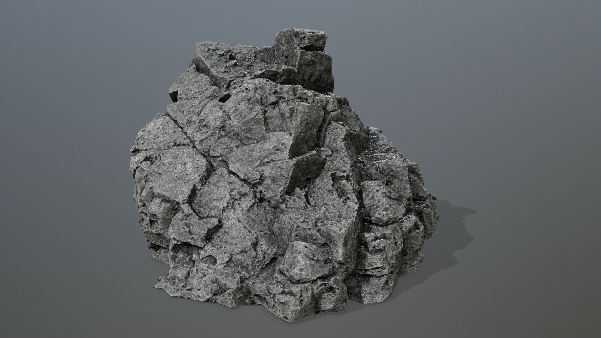 rocks rock Low-poly 3D model_1