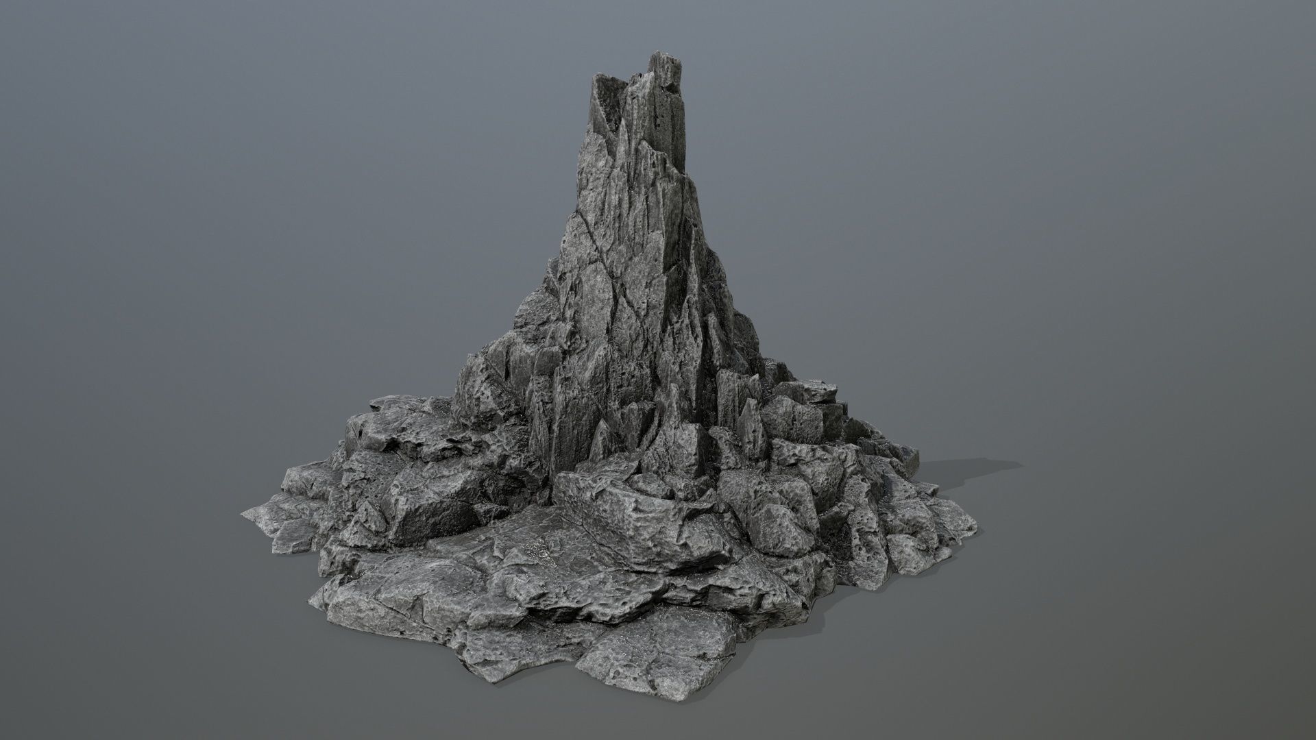 rocks rock Low-poly 3D model_9