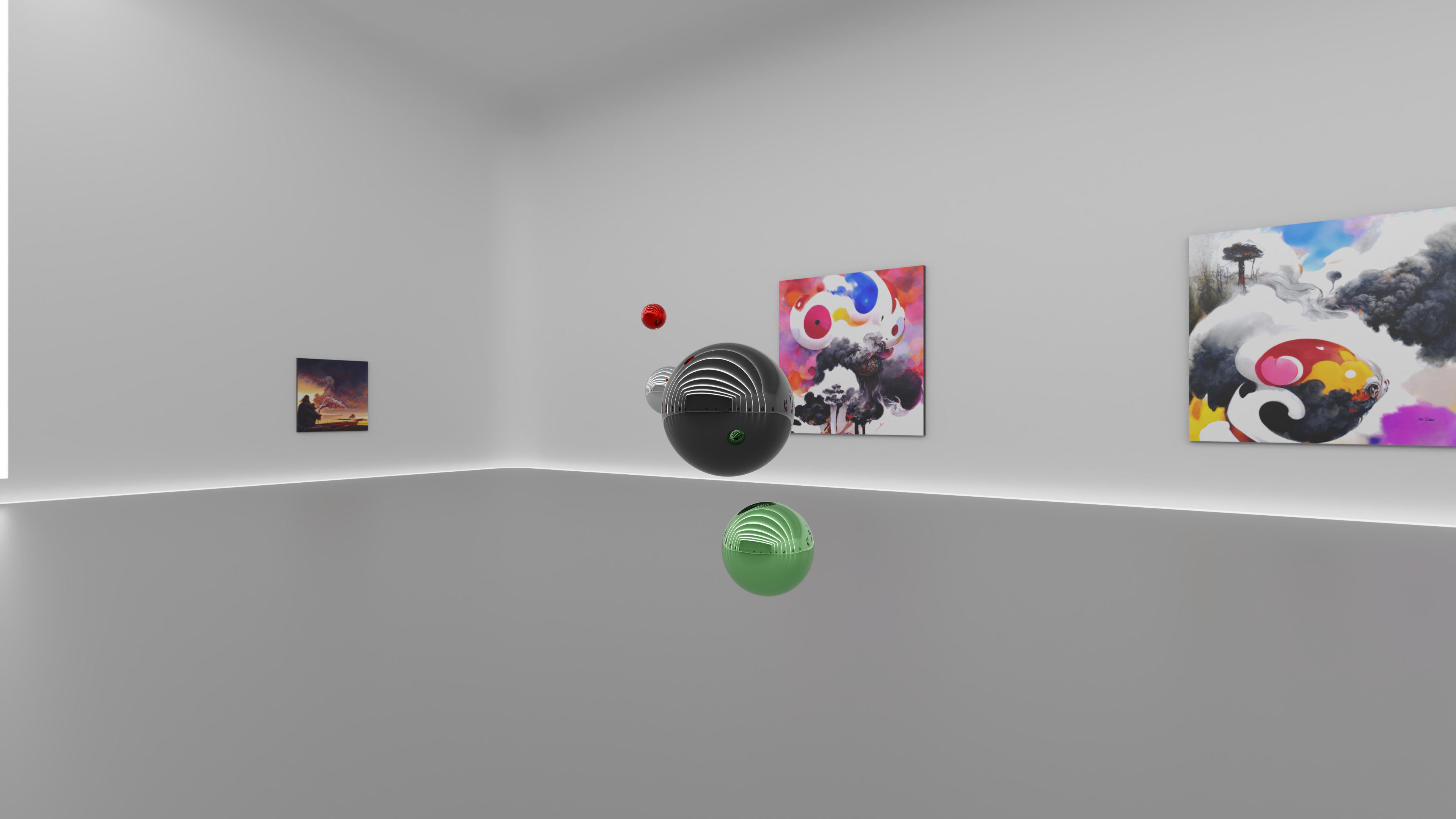 HDRI - Art Museum Gallery Interior 27 v2 - 16384x8192 Texture_13