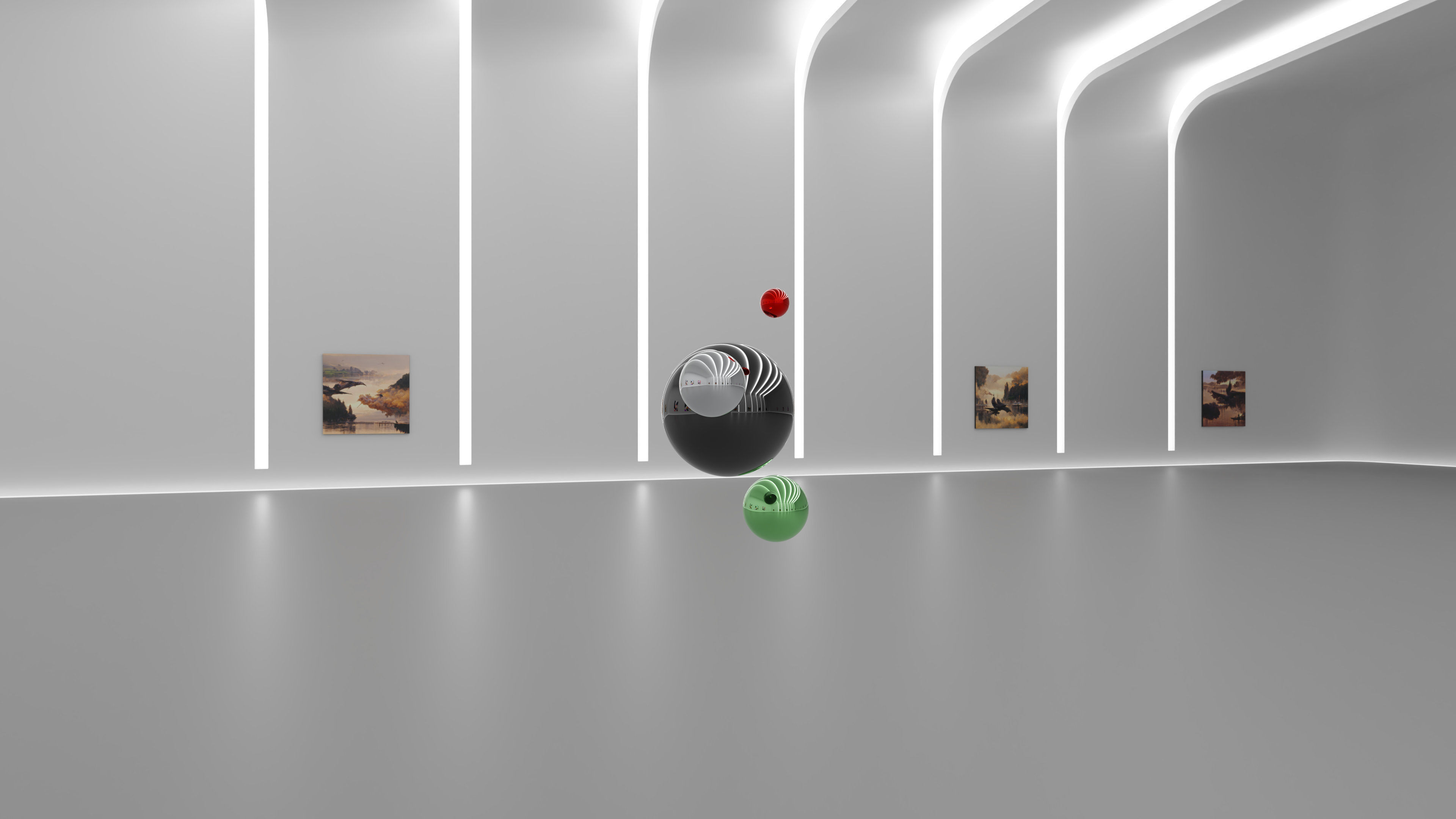 HDRI - Art Museum Gallery Interior 27 v2 - 16384x8192 Texture_5