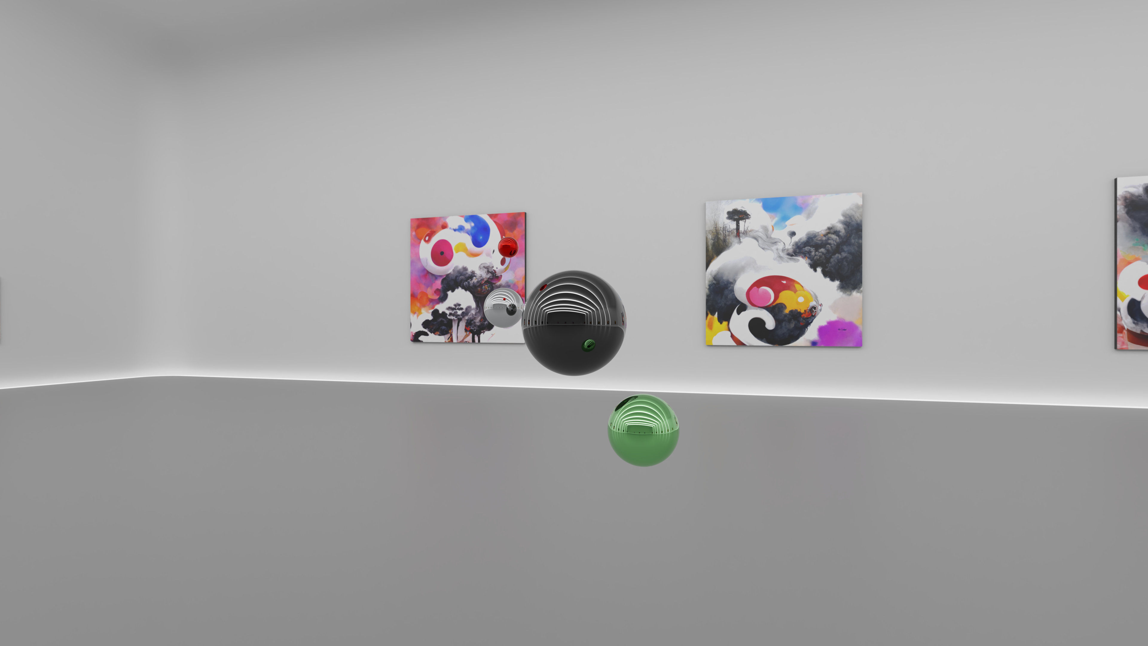 HDRI - Art Museum Gallery Interior 27 v2 - 16384x8192 Texture_12